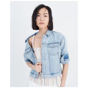 Madewell Boxy-Crop Jean Jacket in Fitzgerald Wash